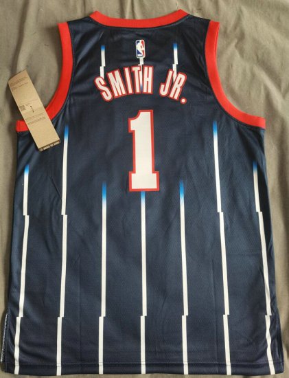 Maillot 1 Smith Jr. Rockets 2021-22 City 75e Anniversaire Bleu