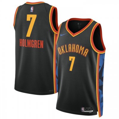 Maillot 7 Holmgren OKC 2024-25 City Edition Noir