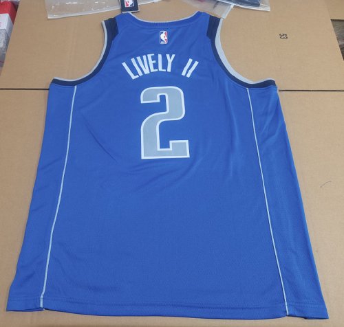 Maillot Basket 2 Lively II Dallas Mavericks Bleu