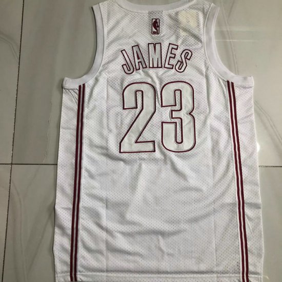 Maillot Basket 23 James Cleveland Cavaliers Vintage Blanc