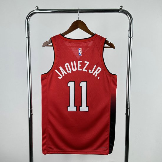 Maillot de Basket 11 JAQUEZ JR. Miami Heat 2024-25 City Edition Rouge