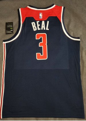 Maillot de Basket 3 Beal Wizards 2019-20 Bleu Marine