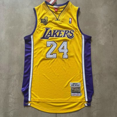 Maillot 24 Kobe Bryant Lakers Champions 2009-10 jaune