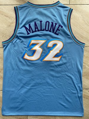 Maillot Basket 32 Malone Utah Jazz 1996-97 Bleu