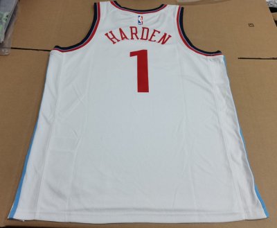 Maillot 1 Harden Clippers 2024-25 Blanc