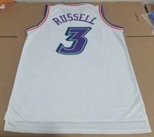 Maillot Basket 3 Russell Utah Jazz Throwback Blanc