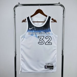 Maillot Minnesota Timberwolves 32 Towns 2024-25 City Edition Blanc