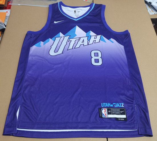 Maillot Utah Jazz 8 Mills 2025 City Edition Violet