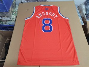 Maillot de Basket 8 Anunoby Knicks Orange