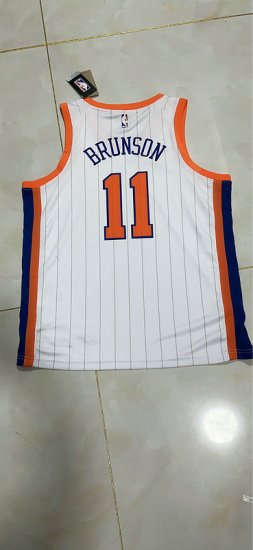 Maillot de Basket New York Knicks 2025 Brunson 11 Blanc