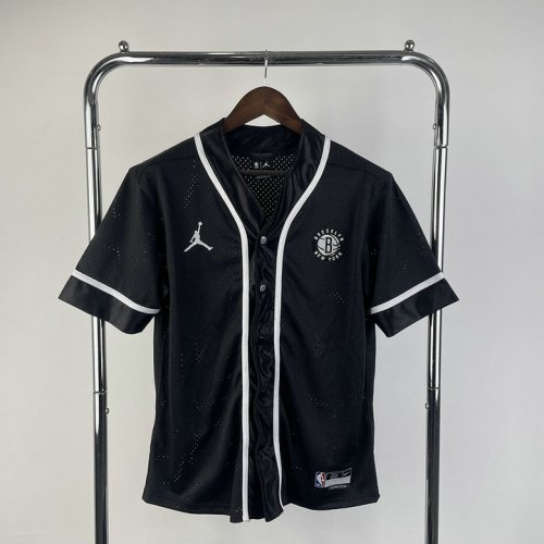 Maillot de Baseball Brooklyn Nets Noir