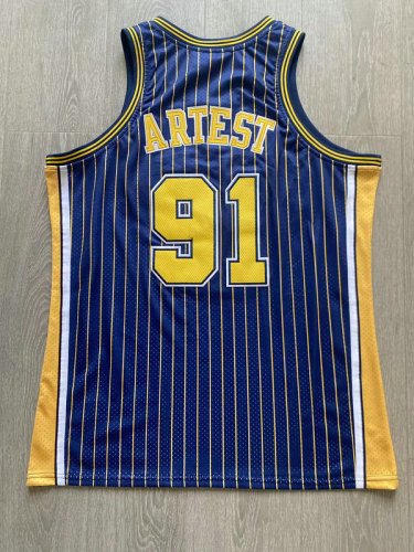 Maillot de Basket 91 Ron Artest Pacers 2003-2004 Marine