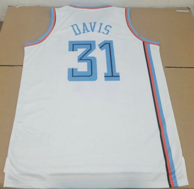 Maillot Basket 31 Davis Cavaliers Vintage Blanc