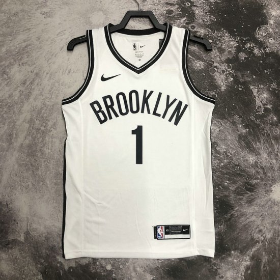 Maillot de Basket 1 Bridges Nets Blanc