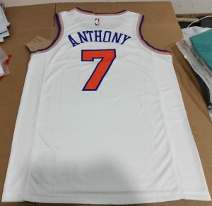 Maillot de Basket 7 Anthony New York Knicks Blanc