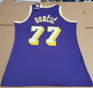 Maillot de Basket 77 Doncic Los Angeles Lakers Violet