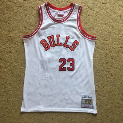 Maillot Basket 23 Jordan Bulls Rookie 1984-85 Blanc