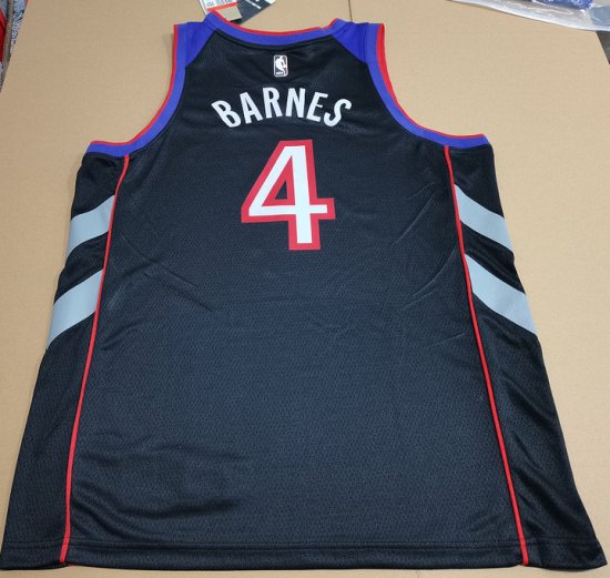 Maillot de Basket 4 Barnes Raptors Retro Violet