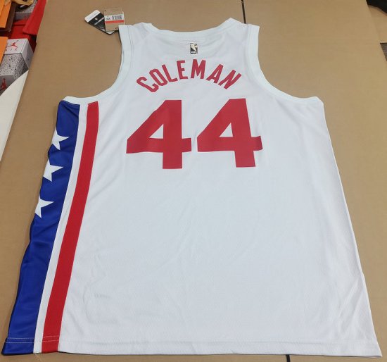 Maillot de Basket 44 Coleman Brooklyn Nets Blanc