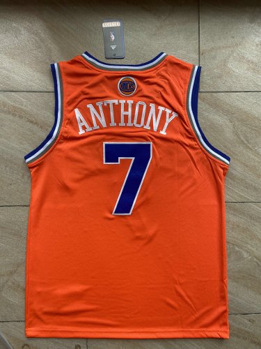 Maillot de Basket 7 Anthony New York Knicks Orange