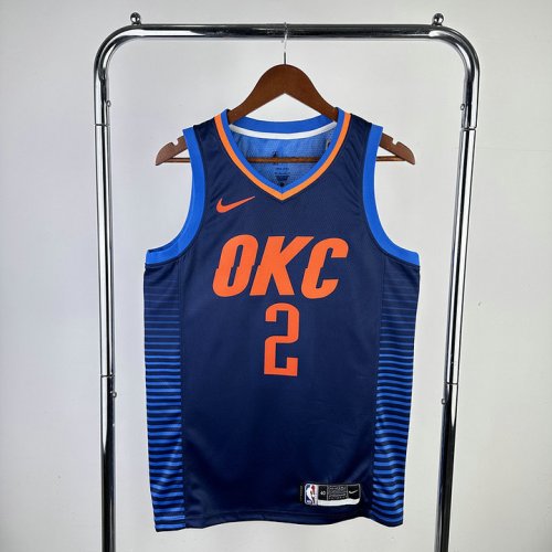 Maillot 2 Gilgeous-Alexander OKC Thunder Bleu