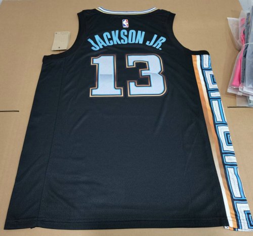 Maillot Basket 13 Jackson Jr. Grizzlies 2022-23 City Noir