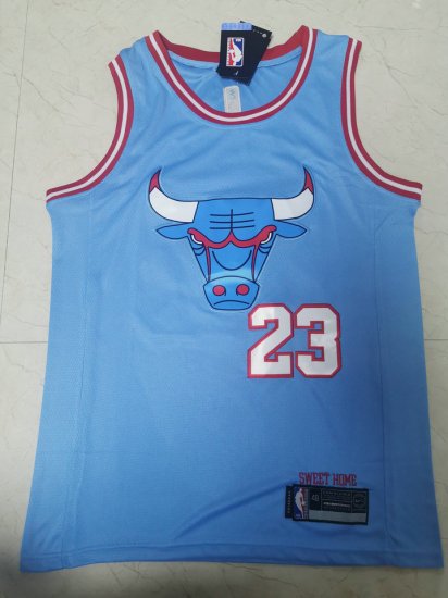 Maillot Basket 23 Jordan 2019-20 Bulls City Bleu