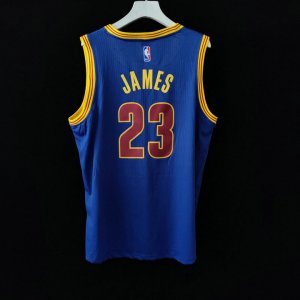 Maillot Basket 23 Lebron James Cavaliers Swingman Bleu