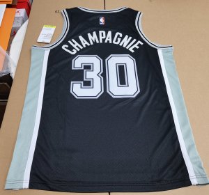 Maillot 30 Champagnie San Antonio Spurs Noir