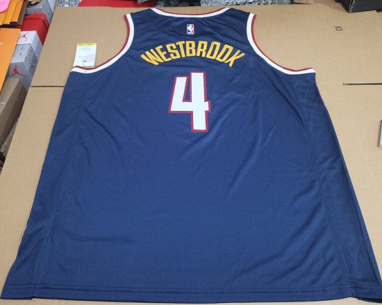 Maillot Basket 4 Westbrook Nuggets 2024-25 City Edition Navy