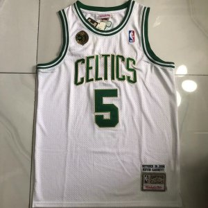 Maillot NBA Boston Celtics 2008 Garnett 5 Blanc