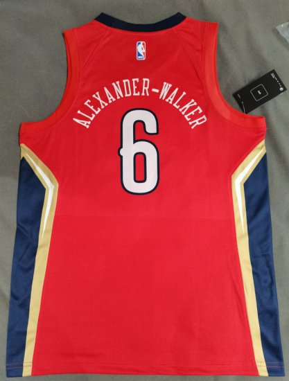 Maillot de Basket 6 Alexander-walker Pelicans Rouge