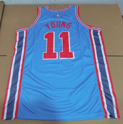 Maillot de Basket NBA Hawks 2019 Young 11 City Edition Bleu