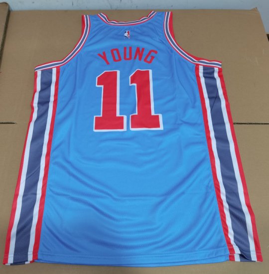 Maillot de Basket NBA Hawks 2019 Young 11 City Edition Bleu