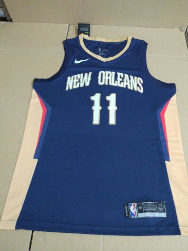 Maillot de Basket 11 Holiday New Orleans Pelicans Bleu Marine