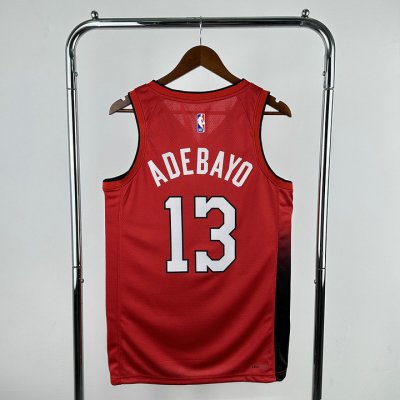 Maillot de Basket 13 Adebayo Miami Heat 2024-25 City Edition Rouge