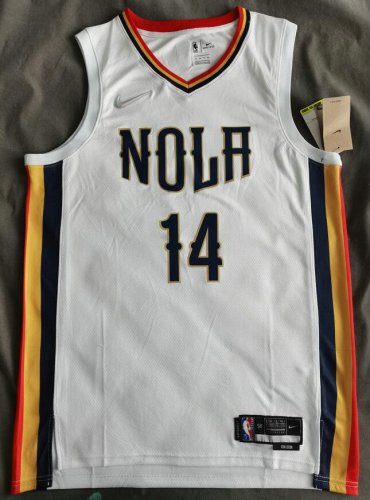 Maillot de Basket 14 Ingram Pelicans 2021-22 City Edition Blanc