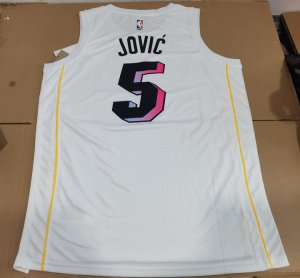 Maillot de Basket 5 Jovic Miami Heat 22-23 City Edition Blanc