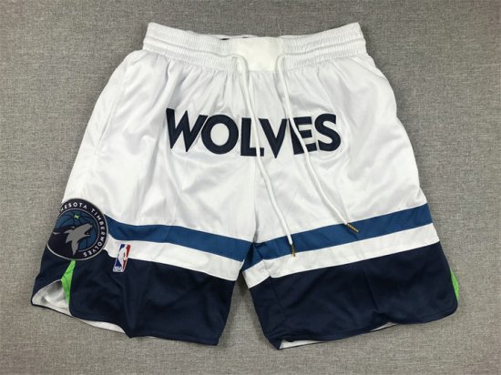 Short Minnesota Timberwolves just don throwback Blanc