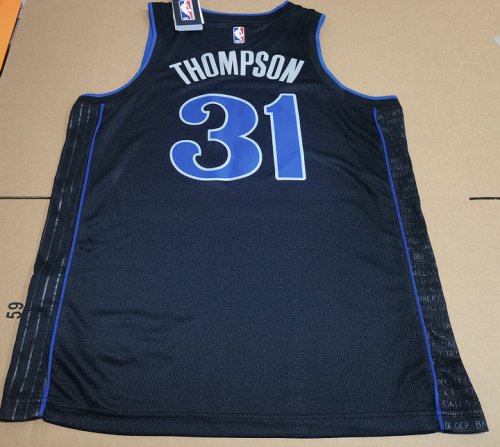 Maillot 31 Thompson Dallas Mavericks 2023-24 City Edition Noir