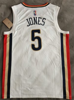 Maillot 5 Jones New Orleans Pelicans 2021-22 City Edition Blanc