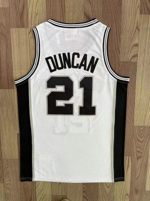 Maillot San Antonio Spurs Tim Duncan 1998-99 NBA Finals Blanc