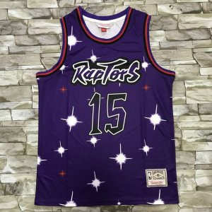 Maillot de Basket 15 Carter Raptors Starry Sky