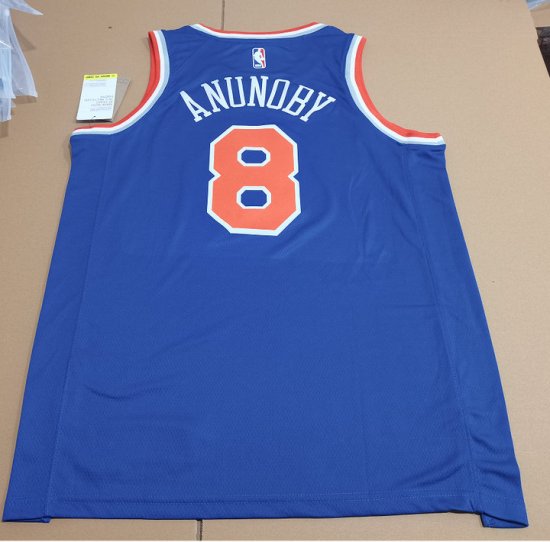 Maillot de Basket NBA Knicks 2023 Anunoby 8 Bleu