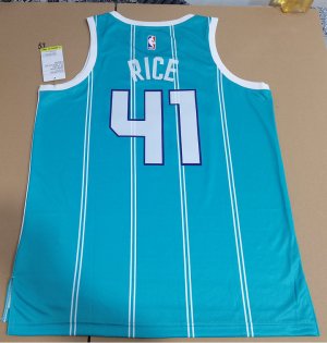 Maillot Charlotte Hornets Jordan Rice 41 Vert