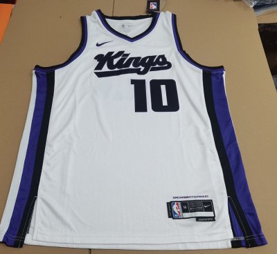 Maillot de Basket 10 Derozan Sacramento Kings Blanc