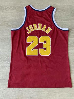 Maillot de Basket 23 Michacl Jordan Bulls 1996 Collegiate Fashion Rouge