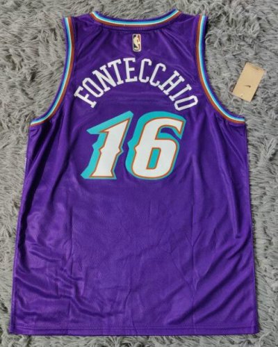 Maillot Basket 16 Simone Fontecchio Jazz Violet