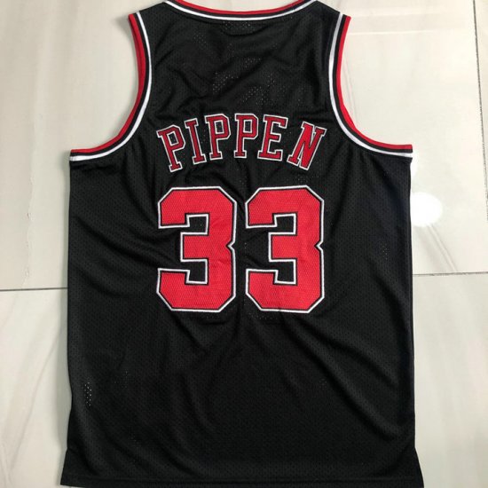 Maillot Basket 33 Pippen Chicago Bulls 1997-98 Finals Noir