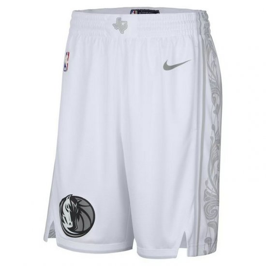 Short Dallas Mavericks 2024-25 City Edition Blanc